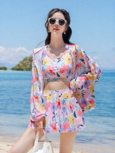 XTEP | Slimming Long Sleeve Girls Swimwear Set