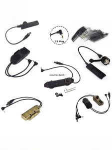 Weimais A2 Laser Long Bright Flashlight Switch Control Double Control Mouse Tail 3.5/2.5/SF Interface M600C Accessories