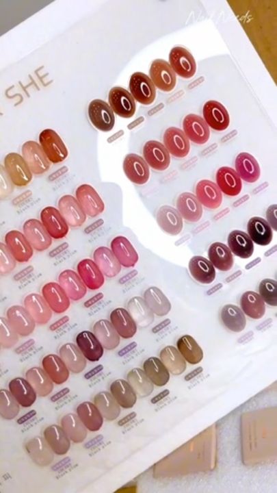 jiao yan she set ไซรัปชมพูน้ำตาล สีเจล เล็บเจล | Lazada.co.th