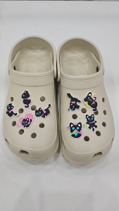 Charm gắn dép mẫu C12 Cat sticker gắn dép sục