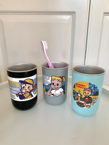 Cốc Đựng Nước Đánh Răng Bằng Thép Không Gỉ Đơn Giản Kiểu Nhật Bản Cho Cặp Đôi Cốc Đựng Nước Súc Miệng Sáng Tạo Dùng Tại Ký Túc Xá Sinh Viên