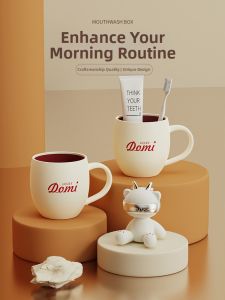 AMU·PIGGY | Stylish High-End Toothbrush Cup
