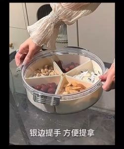 Air tie click lock candy box container 密封式卡扣干果盒