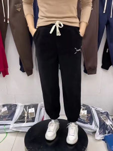 Chenille Fleece-Lined Casual Sports Pants Female Autumn and Winter New Arrival Ankle-Tied Loose Sweatpants Thickened Slimming Harem Pants