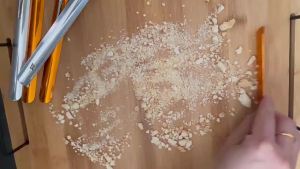 ★Bread Crumb Cleaner Baking Tool Crumb Sweepers Stainless Steel Golden Durable Portable Crumb Scraper Kitchen Restaurant