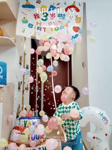 【SG STOCK】KIds Birthday Decoration Set | Balloon Banner & Backdrop Cloth | Party Scene Decor Props