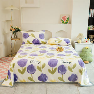 Dansunreve ผ้าห่ม ขนแกะปะการัง ผ้าห่มนาโน6ฟุต tulip ผ้า ห่ม ขน แกะ หนา blanket ลายดอกไม้ ผ้าห่มโซฟา ผ้าห่มงีบหลับ 珊瑚绒毯子