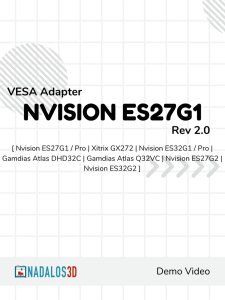 Nadalos 3D VESA Mount Adapter - NVision ES27G1/ ES32G1 - Gamdias Atlas DHD32C - Lazada