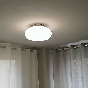 Đèn treo thả trần hình tròn chao trắng sứ lấy cảm hứng sân vận động hình vòm Đèn decor bàn ăn đảo bếp quầy bar phong cách tối giản đèn chùm phòng ngủ phòng khách Đèn 3 chế độ E27 chuôi trắng PVC cao cấp -- Combosett