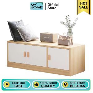MYHOME Bay Window Cabinet 60/90cm Windowsill Cabinet Flooring Cabinet Storage Cabinet Balcony Cabinet Living Room Furniture