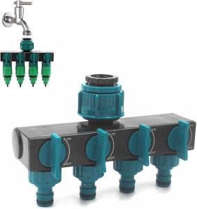 4 Way Distributor 1/2 "water Distributor Gardena Garden Hose Faucet Valve 17.9 x 12 x 7.4 CM