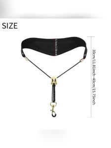 IRIN | Adjustable Saxophone Leather Neck Strap Comfortable Leather Shoulder Sling Lanyard Accessory for Saxophone Performance Use