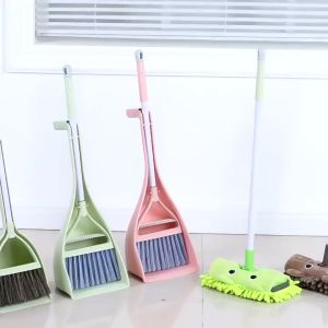 【Ready Stock】Mini Cleaning Broom Toy Children Mop Dustpan Set Toy Gift Housekeeping Cleaning Tools for Kids Birthday Gift