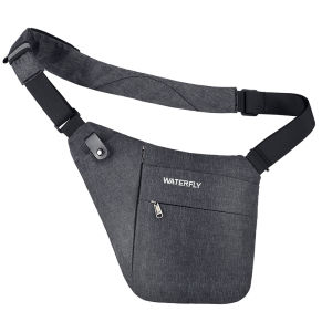 WATERFLY Đeo Chéo Túi Đeo Chéo Slim Túi đeo chéo chữ thập trên Trọng lượng nhẹ Ba lô khoác vai tàng hình bên gói cho người đàn ông người phụ nữ
