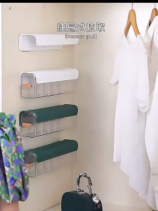Wall Hanging Transparent Underwear Panties Storage Box Socks Storage Box Closet Organizer Storage