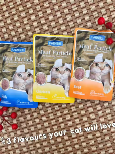 Cat Wet Food Pouch 85g x 12pcs Complete Meal Beef Fish Chicken Soft & Juicy