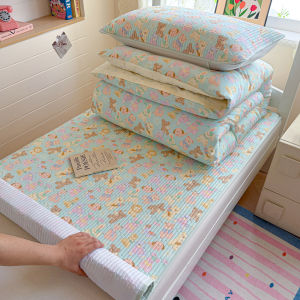 NONGNONGAI | Bộ Đồ Chăn Ga Gối Bằng Cotton Sơ Cấp 6 Món