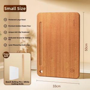 Suncha | Large Solid Wood Cutting Board for Dough Kneading and Slicing