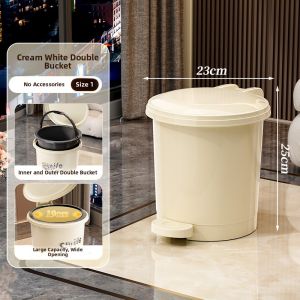 MEIZHUFU | Pedal Trash Can with Lid 20L