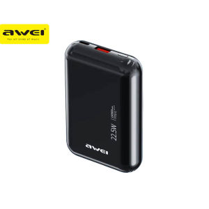 Awei P184K 10000mAh 22.5W Fast Charge Mini Powerbank Multiple Output Long Battery Life LED Display Battery High Quality