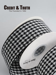 High Quality 4cm Checkered Art Classic British Style Ribbon Headwear Butterfly Knots Fabric Accessories for Clothing And Packaging