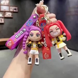 Hasbro | Demon Hunters Keychain Pendant Little Tiger Character PVC Figure Anime Theme Keyring For Fans Gift Backpack Phone Bag