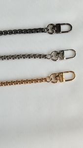 สายโซ่ สายกระเป๋าโซ่ สายโซ่โลหะ ⛓ รุ่นโซ่ปล้อง หน้ากว้าง 6 mm. ⛓, สี: แพลตฟอร์ม