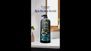 Fruiser Spa Shower Scrub Seamud Charcoal 730ml