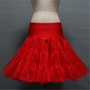 New Short Petticoat Vintage 3 Layer Puffy Organza Petticoat Retro Crinoline Underskirt Rockabilly Cosplay Swing Tutu Skirt