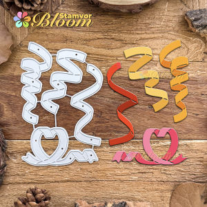 Original Lovely Celebrate Party Love Ribbons Metal Cutting Dies Scrapbooking Decorative Embossing