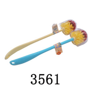 Chổi Vệ Sinh Bồn Cầu Đầu Tròn Cán Dài Tay Cầm Bằng Cao Su Chổi Vệ Sinh Dụng Cụ Vệ Sinh Phòng Tắm Gia Dụng Không Cần Khoan