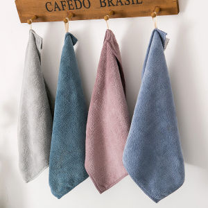 Five Pack Export Japanese Square Scarf Household and Face Wash Small Tower Square Hand Towel Hanging Water-Absorbing Quick-Drying Non-Cotton