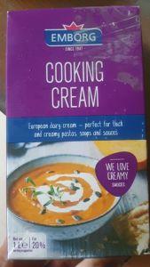 Kem nấu tiệt trùng hiệu Emborg 1l (20% chất béo) nhập khẩu Đức