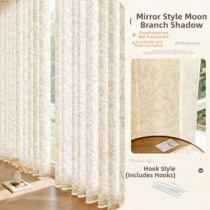 WEILAISHI | French Style Semi-Transparent White Sheer Curtains