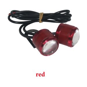 KEVANLY | 2pcs Motorcycle Eagle Eye Strobe DRL Running Light 5630 3SMD Led Flash Signal Lamp License Plate Light For UTV ATV Accessories