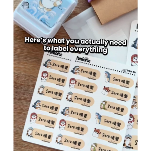 Personalised Name Sticker Set Childcare sticker Label Customised Waterproof Name Sticker Set