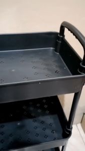 Rak Troli 3 Susun Serbaguna Rak Salon Organizer Rack Rak Kamar Tidur Dapur Kamar Mandi Dengan Roda