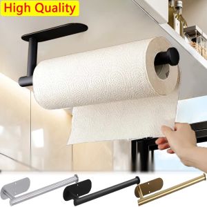 1/2PCS Kitchen Paper Towel Holder Toilet Paper Holder Adhesive Tissue Rack Napkin Dispenser Cabinet Storage Bathroom Accessories