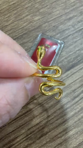 Poh Heng Jewellery 22K Snake Ring in Yellow Gold[Price by weight]