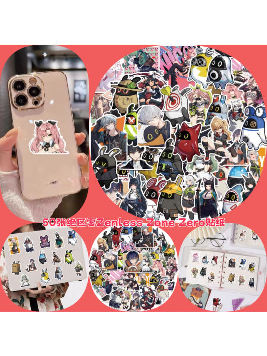 Zenless Zone Zero Stickers 50 Pieces Gaming Accessories Adventure Anime ...