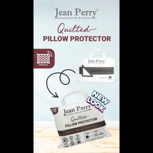 Jean Perry 2pcs Quilted Pillow Protector | Two-Sided Quilted Anti-Dust Mite No Zip Non-Waterproof