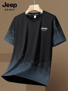 JEEP SPIRIT | Quick Drying Breathable Short Sleeve Loose Fit Big Size Mens T-shirt Set