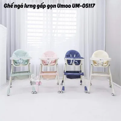 [CHÍNH HÃNG] Ghế ăn dặm ngả lưng gấp gọn UMOO UM05117