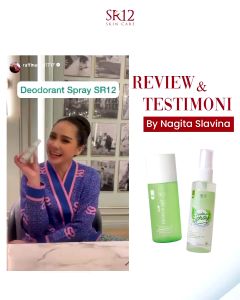 Deodorant Spray SR12 Herbal Ampuh atasi Bau Badan Keringat Berlebih Mencerahkan Ketiak BPOM 60 ml