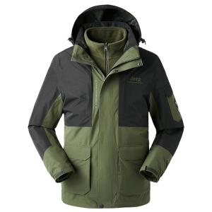 Jeep | Jeep Mens Winter Jacket Fleece Lined Thick Outdoor Clothing Windproof Waterproof Breathable Workwear Removal Coat