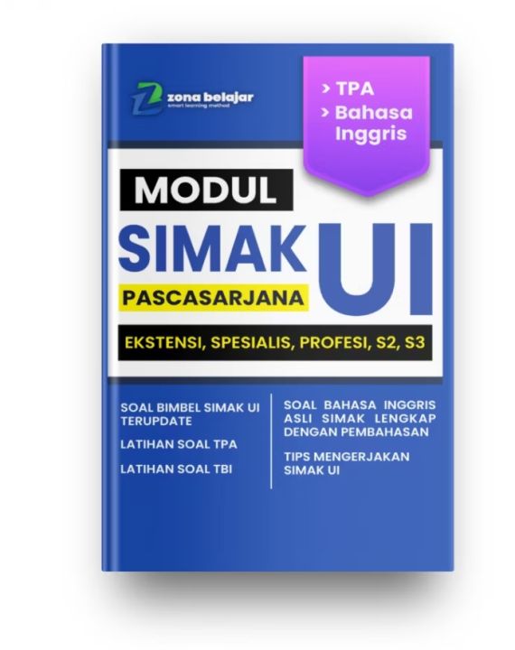 Buku modul simak UI Pascasarjana ekstensi,spesialis,profesi,S2, S3 ...