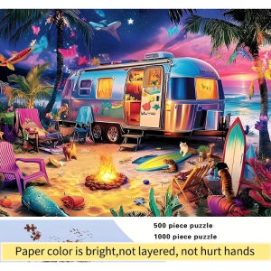 Jigsaw Puzzle 500 1000 1200 2000pcs Challenging Brain Teaser For Adults And Families Large Size Puzzle Book Portable Gift