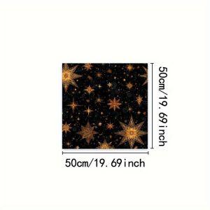 Starry Night Illusion Pattern Tarot Tablecloth Durable Divination Ritual or Board Game Card Tablecloth