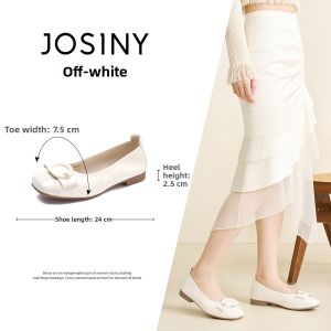 Josiny | French Style Low-cut Bow Flat Shoes