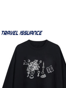 Áo Thun Dài Tay in Họa Tiết Thời Trang Sáng Tạo Cho Nam Và Nữ Dáng Rộng Thoải Mái Thoáng Khí Mùa Thu Thường Ngày Áo Thun Cotton